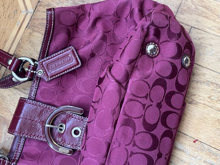 Вінтажна сумка Coach soho cherry red