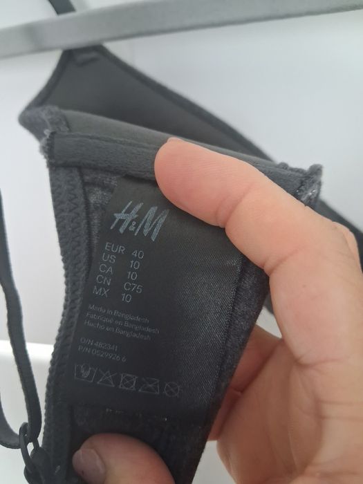 H&M stanik damski miekki roz 40 L miska b