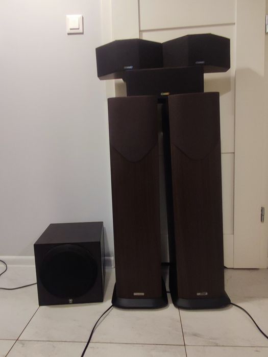 Zestaw kolumn i głośników Mission M33i + MHT System + Subwoofer Yamaha