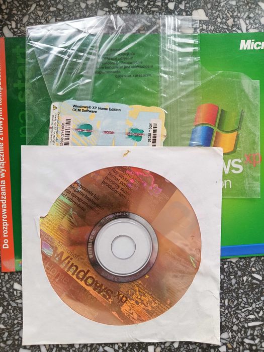 Windows xp płyta naklejka
