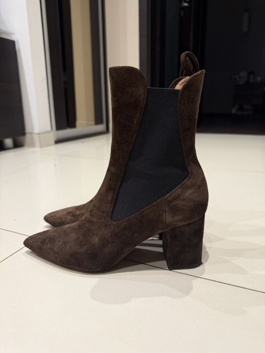 Botki Paris Texas zamsz cielęcy 39