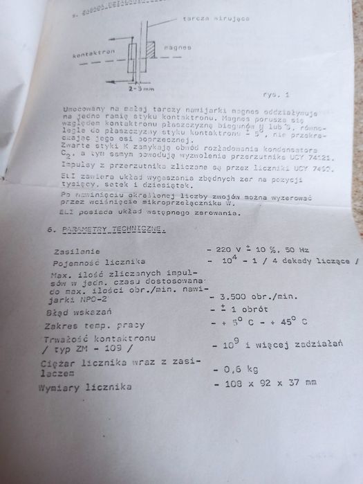 Elektroniczny licznik impulsów ELI -4