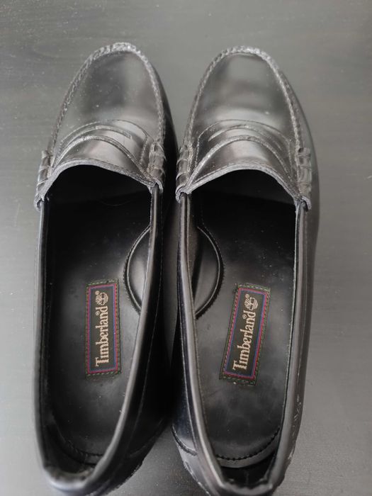 Mocassins Penny Loafers Timberland em Pele – Pretos (Excelente Estado)