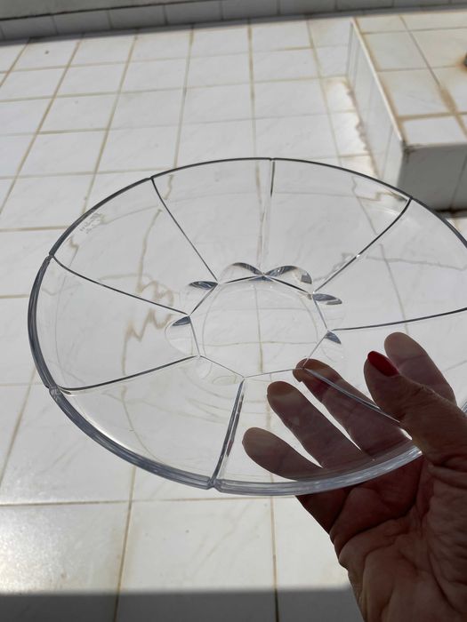 Centro de Mesa Atlantis – Design Gerald Gulotta (1988) – Cristal Assinado