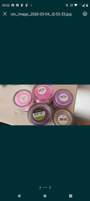 Manicure tytanowy pudry SNS