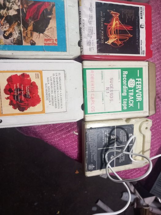 Lote cassetes de 8 faixas