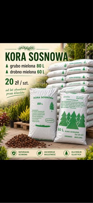 Kosa Sosnowa grubo i drobnamielona - 20 zł/szt