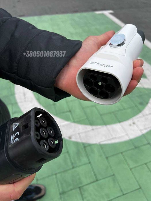 Перехідник eCharger з Type 2 на GBT (7.4 кВт 32А) для авто із Китаю