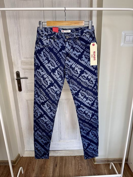 Nowe z metką dżinsy jeansy Levi’s we wzory wzroki