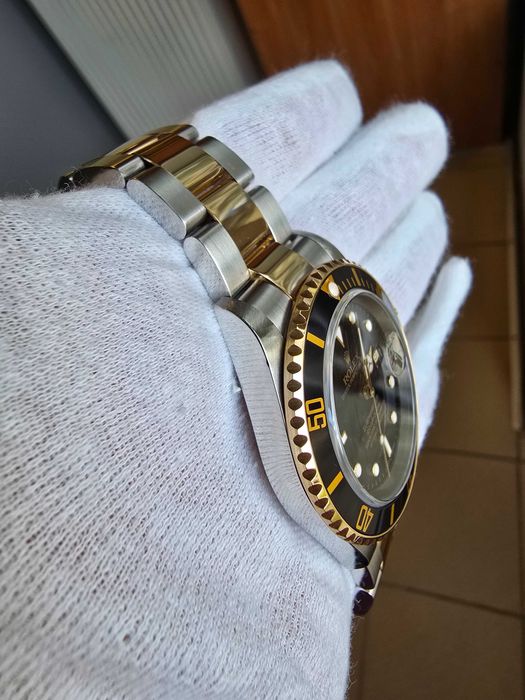 Piękny Rolex Submariner Date Ref. 16613 LN Stal/Złoto 18k Full Set