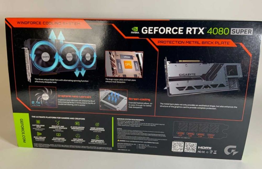 GPU Nvidia Gigabyte Windforce V2 OC GeForce RTX 4080 Super 16 GB