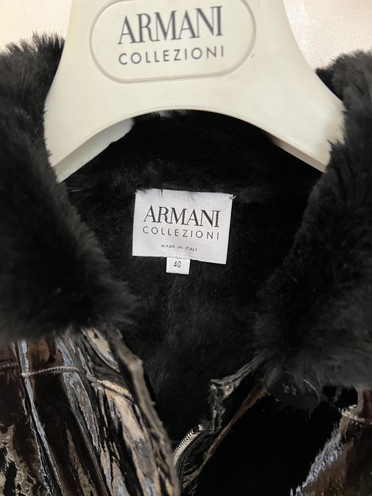 Пальто Armani на хутрі