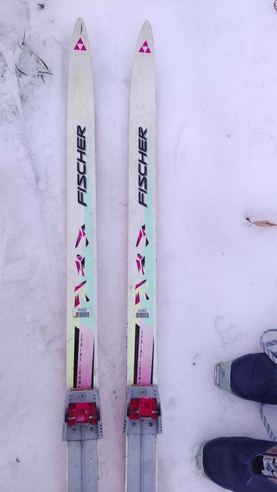 Narty dziecięce biegowe Fischer plus buty Salomon