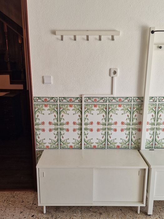 Conjunto IKEA Entrada Hall – Sapateira 100 cm + Bengaleiro