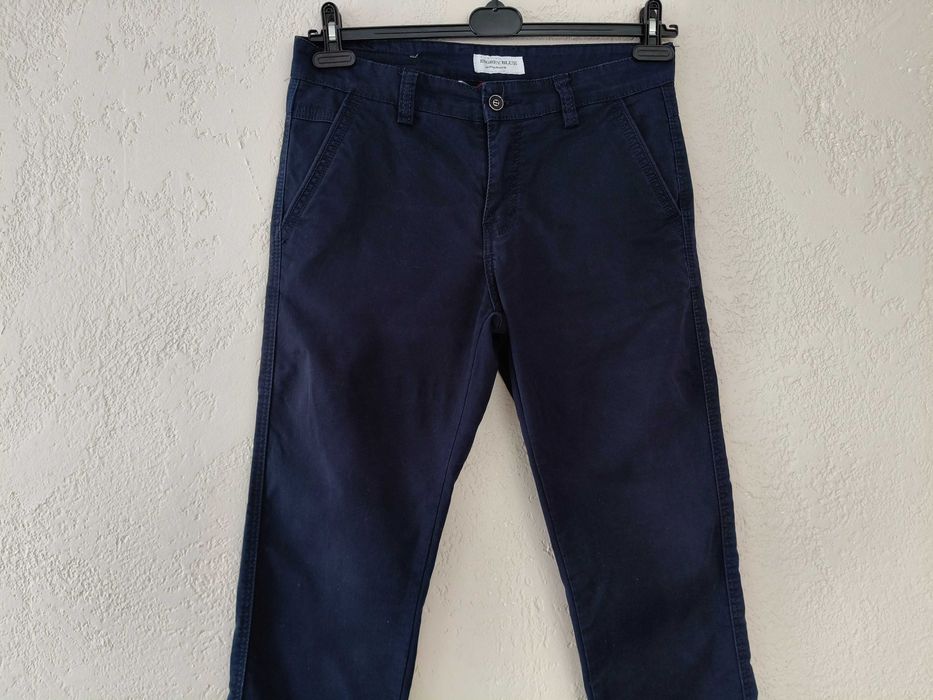 Granatowe jeansy, spodnie Bigrey Blue, W31, L34, bawełna, elastan