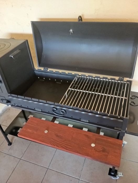 Мангал для BBQ  із буржуйкою. Гриль-мангал 4 мм на 2 кришки. УКРМАНГАЛ