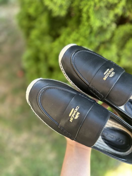 Лофери coach, сліпони, шкіряні лофери
