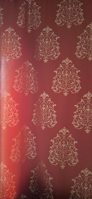 Штори червоні с золотом