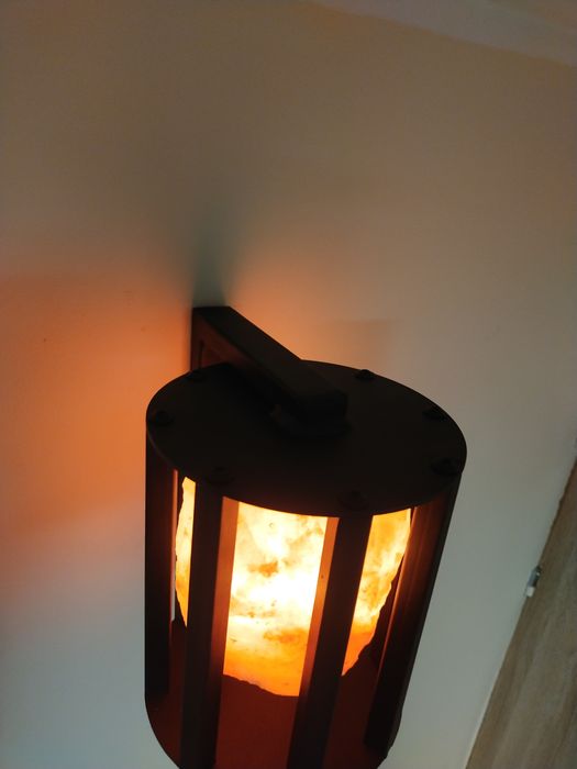 Lampa solna naścienna w stylu loft