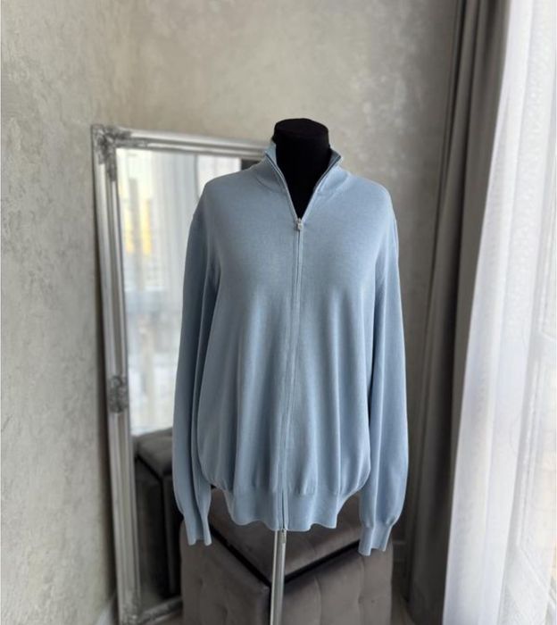 Чоловічий светр кардиган на замку gran sasso