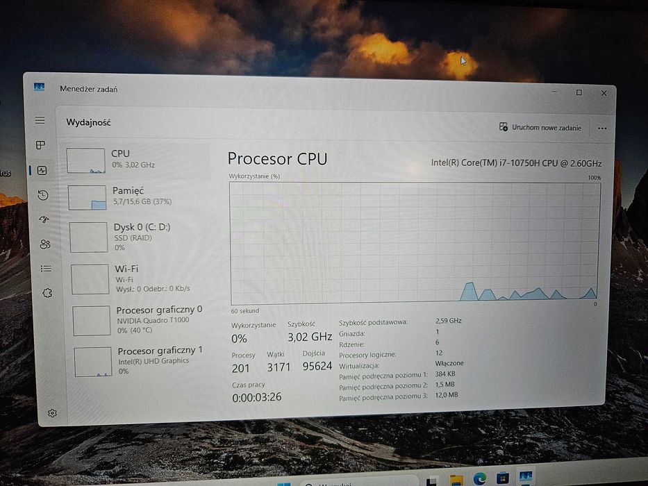 Dell Precision 7550 i7-10750H 16GB/1TB Win11