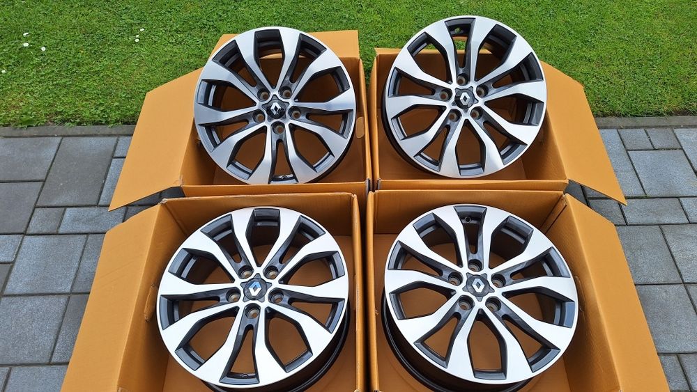 Nowe Alufelgi 5x114,3 R17 Renault Megane IV Kadjar Captur Kangoo Trafic Talisman Duster Nissan Qashqai Juke