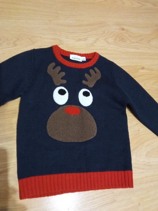 Теплая кофта новогодняя, KappAchI р.104