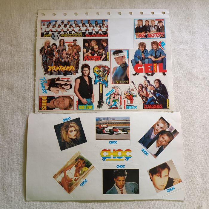 Cromos e autocolantes antigos ver fotos preço meramente ilustrativo