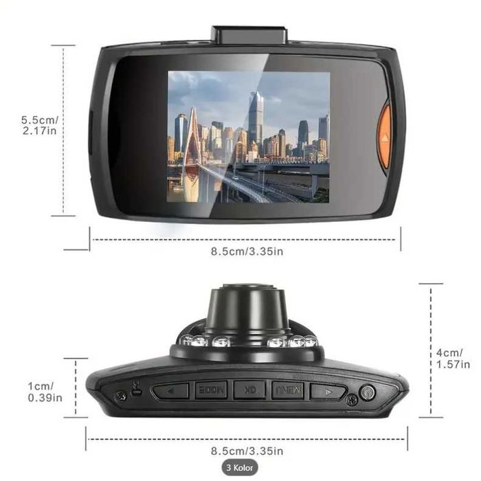 Kamera samochodowa z detekcją ruchu videorejestrator