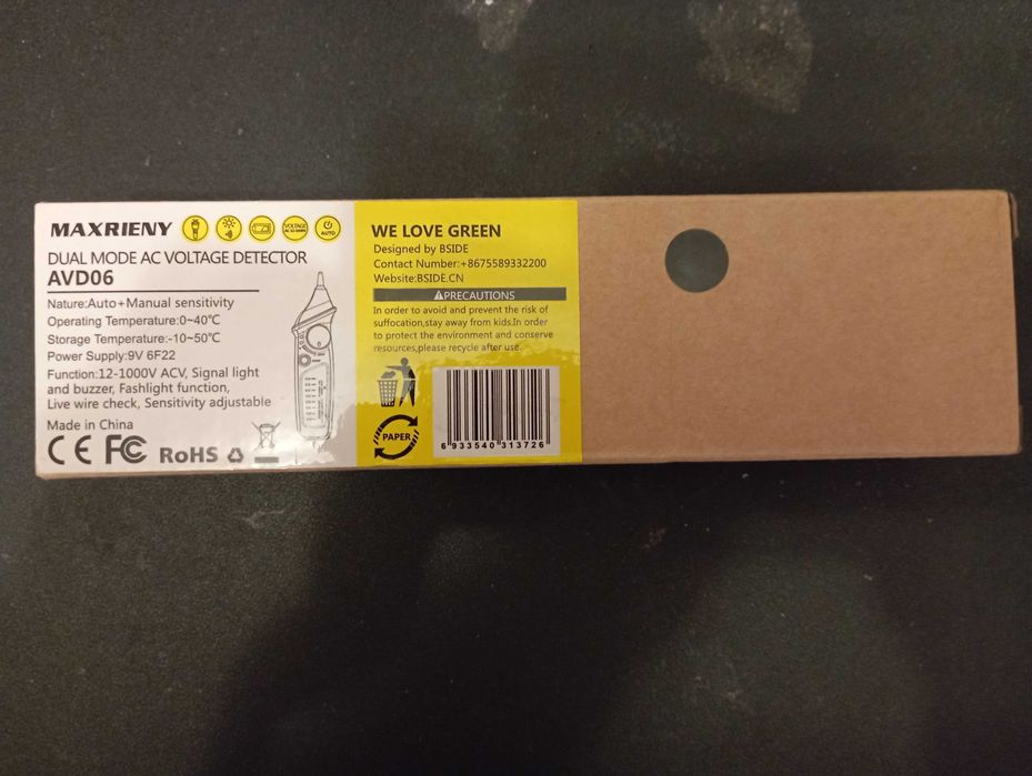 Индикатор поля напряжения тестер проводки бесконтактный