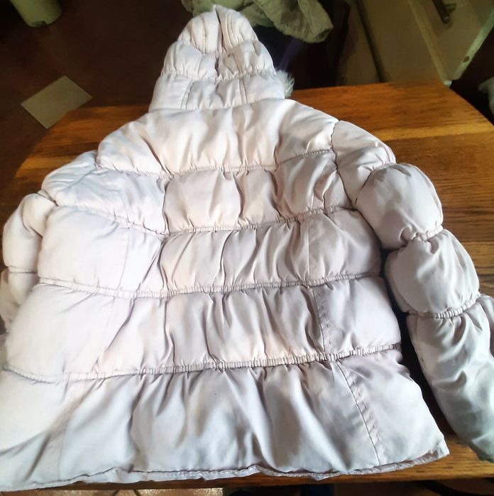 Kurteczka delikatny róż, ocieplana, na 104 cm, wysyłka