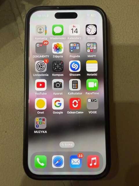 iPhone 15 PRO 256 GB ORYGINALNY od 1go właściciela BDB takiego szukasz