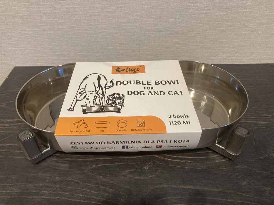 Metalowe miski dla psa i kota