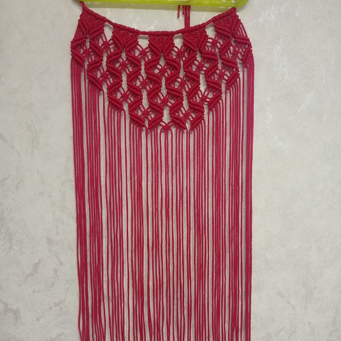 Пояс макраме припинда, серце