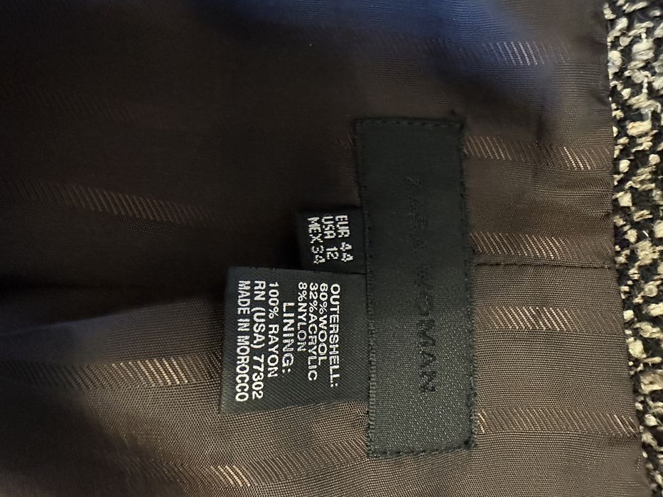 Zara casaco com pele