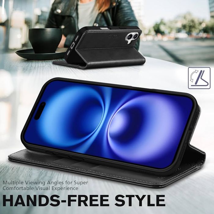 TUCCH Etui / Case do iPhone 16 Plus, czarne