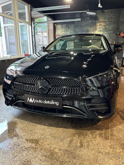 Mercedes-Benz Klasa E Mercedes E Coupé 220d 4Matic AMG 2022 jasne wnętrze, 89000km