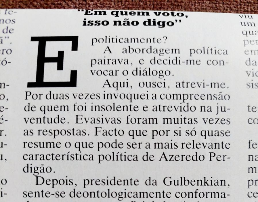 Azeredo PERDIGÃO - Entrevista 1983