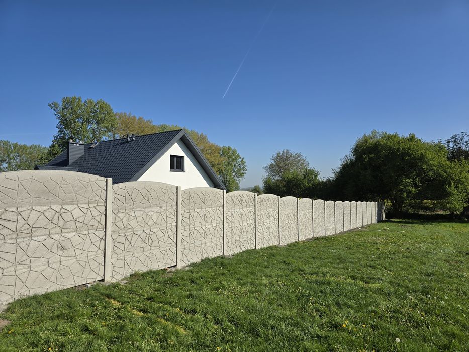 Ogrodzenie betonowe dwustronne