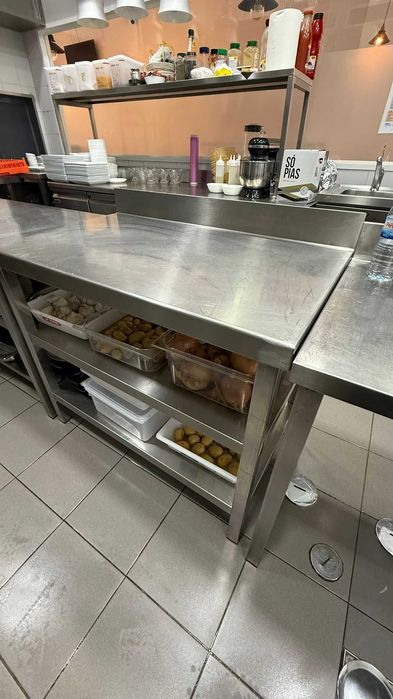 Mesas de Inox de Restaurante e Hotelaria
