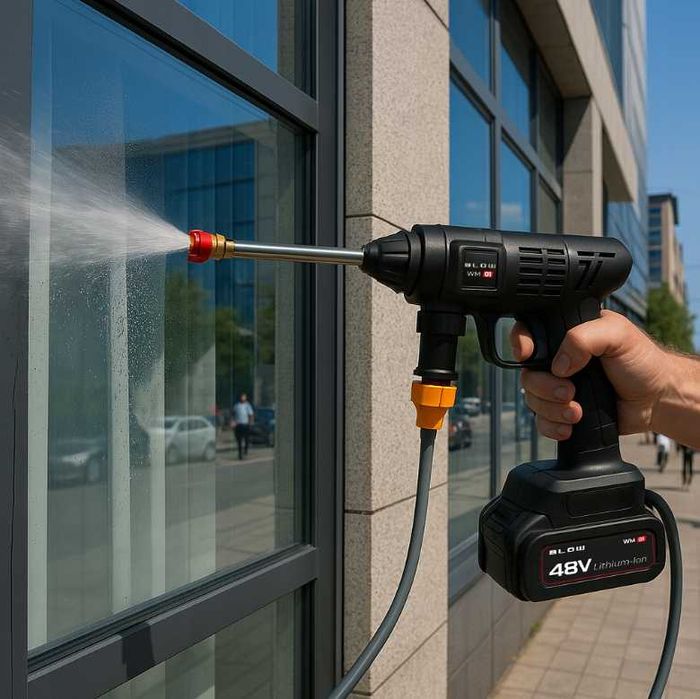 NOWA Myjka Ciśnieniowa Akumulatorowa Przenośna Do Okien Ogrodu Kostki