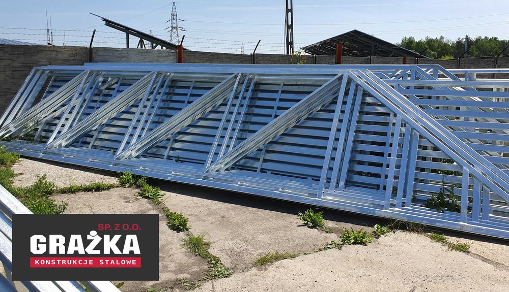 Brama przesuwna RAMA ocynk ogniowy 4m x 1,42m PRODUCENT