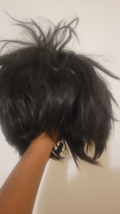 Peruca cabelo humado pixie