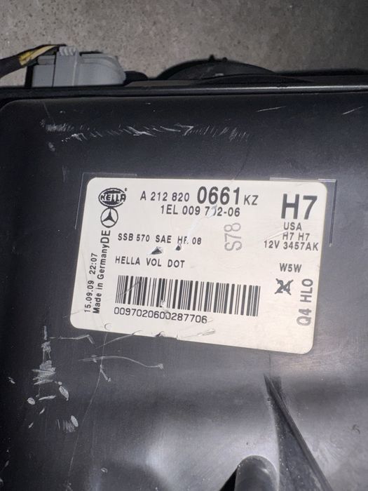 Otica Direita Mercedes W212 Fase 1