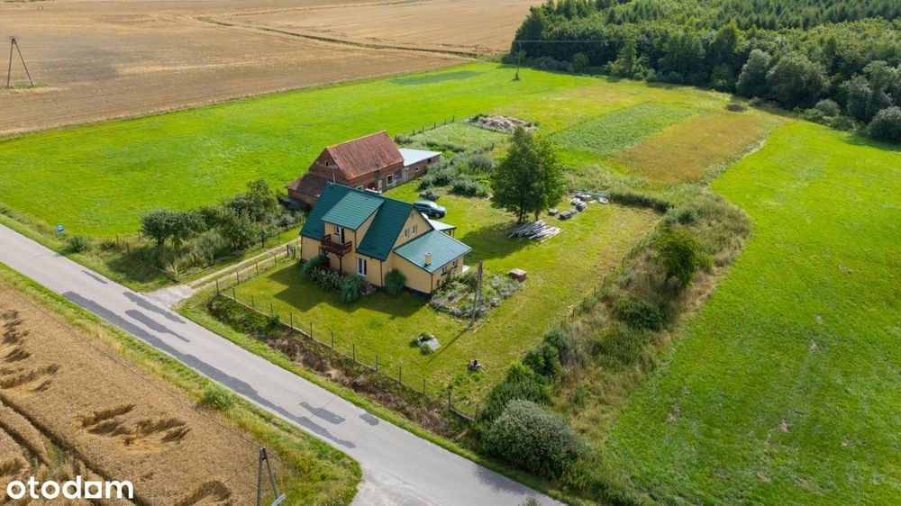 Dom piętrowy + zabudowania gospodarcze Bornice Sus