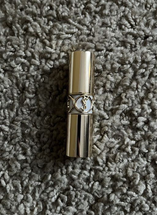 YSL puste opakowanie po pomadce Rouge Volupte Perle 4g złoto białe