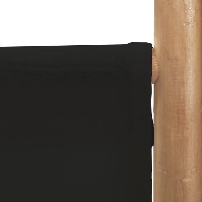 Vidaxl Składany Parawan 4-Panelowy, 160 Cm, Bambus I Płótno