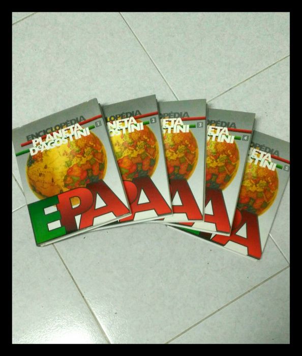 5 volumes da Enciclopédia PLANETA DEAGOSTINI