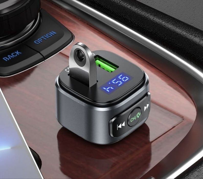 Автомобильное зарядное FM модуляторТрансмиттерНосо Е67 Быстрая Зарядка