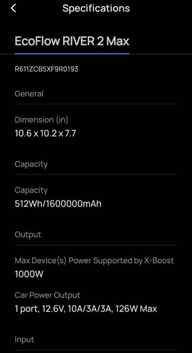 EcoFlow RIVER 2 Max (CN) 512 Вт-год